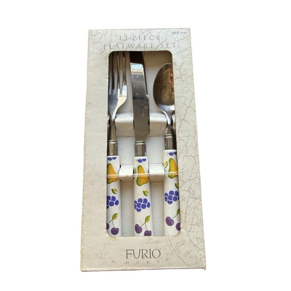Furio Home Garden‎ 12 Piece Service For Four Flatware  Stainless Steel Sets